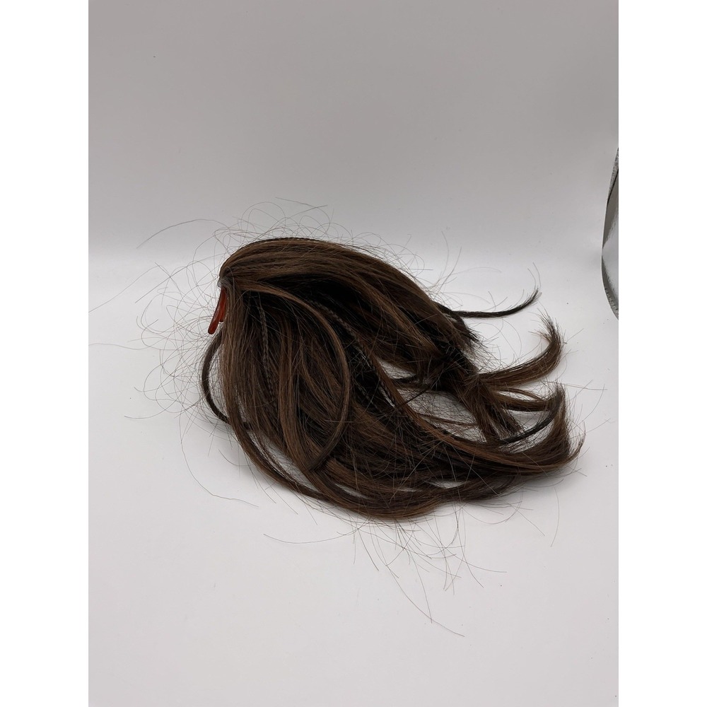 Women's Brown Clip-In‎ Ponytail Hair Extension Medium Length Synthetic